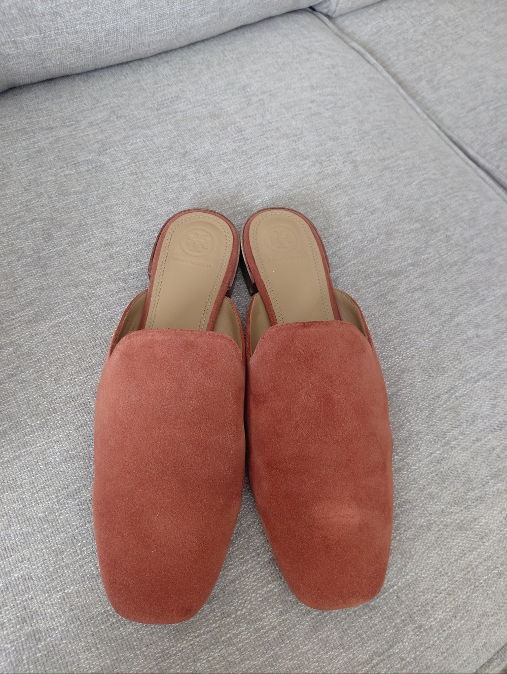 Tory Burch Carlotte Suede Leather Mule - Picture 10 of 10